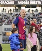 Football: Iniesta's retirement ceremony in Tokyo