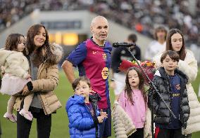 Football: Iniesta's retirement ceremony in Tokyo