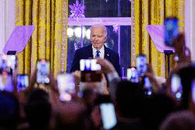 DC: President and First Lady Biden Host a Hanukkah Holiday Reception