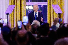 DC: President and First Lady Biden Host a Hanukkah Holiday Reception