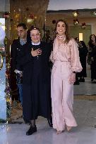 Queen Rania Visits Rosary Sisters - Amman