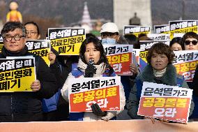 Healthcare Workers Rally In Seoul, Urging Public Healthcare And Welfare Reforms, South Korea