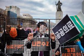 Healthcare Workers Rally In Seoul, Urging Public Healthcare And Welfare Reforms, South Korea