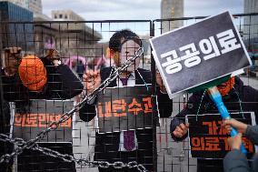 Healthcare Workers Rally In Seoul, Urging Public Healthcare And Welfare Reforms, South Korea