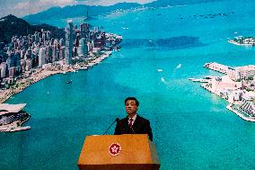 Hong Kong Chief Executive John Lee Speaks To Media Before Exco Meeting