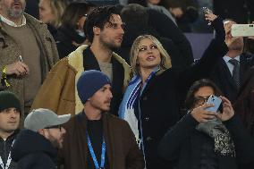 Vip on the stand  ip on the stand Anna falchi and Boyfriend, Ignazio La Russa with son, Paolo Bonolis with son David  in Serie A