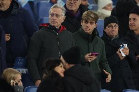 Vip on the stand  ip on the stand Anna falchi and Boyfriend, Ignazio La Russa with son, Paolo Bonolis with son David  in Serie A