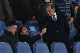 Vip on the stand  ip on the stand Anna falchi and Boyfriend, Ignazio La Russa with son, Paolo Bonolis with son David  in Serie A