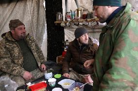 Construction of fortifications in Kharkiv sector