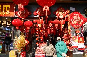 New Year Ornaments at Yu Garden in Shanghai