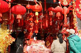 New Year Ornaments at Yu Garden in Shanghai