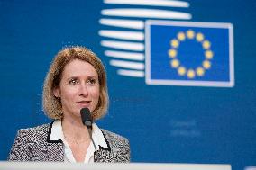 Kaja Kallas At EU Foreign Affairs Ministers Council - Brussels