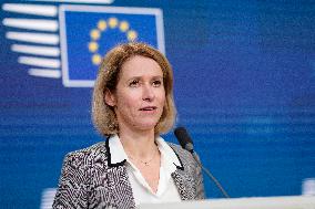 Kaja Kallas At EU Foreign Affairs Ministers Council - Brussels