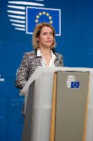 Kaja Kallas At EU Foreign Affairs Ministers Council - Brussels