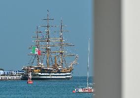 The Amerigo Vespucci Docked In  Old Doha Port