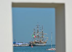 The Amerigo Vespucci Docked In  Old Doha Port