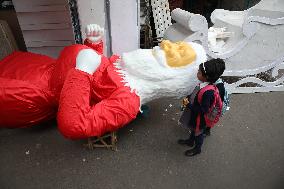 Christmas Celebration Preparation In Kolkata, India - 17 Dec 2024