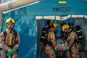 Hong Kong Counter Terrorism Exercise At Kai Tak Sports Park