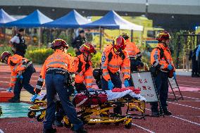 Hong Kong Counter Terrorism Exercise At Kai Tak Sports Park