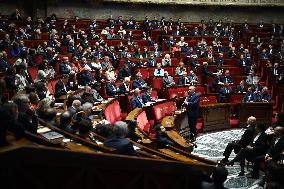 Francois Bayrou At Questions To The Prime Minister Session - Paris