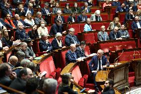 Francois Bayrou At Questions To The Prime Minister Session - Paris