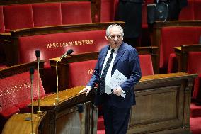 Francois Bayrou At Questions To The Prime Minister Session - Paris