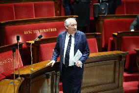 Francois Bayrou At Questions To The Prime Minister Session - Paris