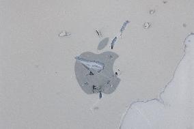 Skratched Apple Logo Photo Illustrations