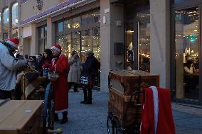 Festive Shopping In The Bavarian City Of Augsburg