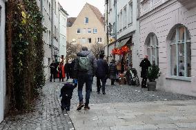 Festive Shopping In The Bavarian City Of Augsburg