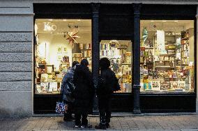 Festive Shopping In The Bavarian City Of Augsburg