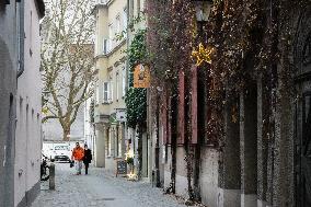 Festive Shopping In The Bavarian City Of Augsburg