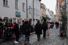 Festive Shopping In The Bavarian City Of Augsburg