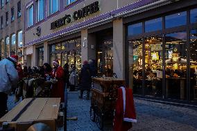 Festive Shopping In The Bavarian City Of Augsburg