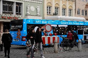 Festive Shopping In The Bavarian City Of Augsburg