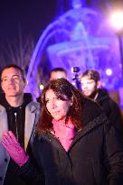 Anne Hidalgo Inaugurates Christmas Market - Paris