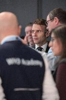 Emmanuel Macron At The Inauguration of WHO Academy - Lyon