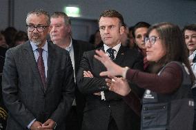 Emmanuel Macron At The Inauguration of WHO Academy - Lyon