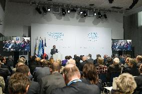 Emmanuel Macron At The Inauguration of WHO Academy - Lyon