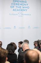 Emmanuel Macron At The Inauguration of WHO Academy - Lyon