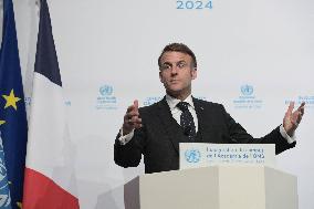 Emmanuel Macron At The Inauguration of WHO Academy - Lyon