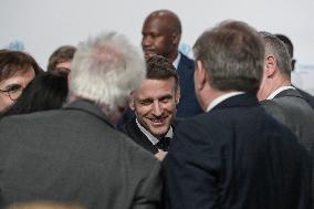 Emmanuel Macron At The Inauguration of WHO Academy - Lyon