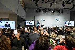 Emmanuel Macron At The Inauguration of WHO Academy - Lyon