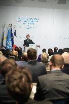 Emmanuel Macron At The Inauguration of WHO Academy - Lyon