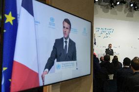 Emmanuel Macron At The Inauguration of WHO Academy - Lyon