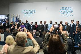 Emmanuel Macron At The Inauguration of WHO Academy - Lyon