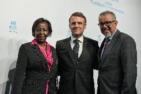 Emmanuel Macron At The Inauguration of WHO Academy - Lyon