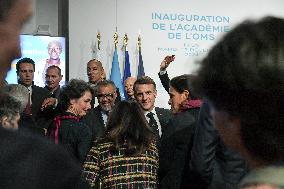 Emmanuel Macron At The Inauguration of WHO Academy - Lyon