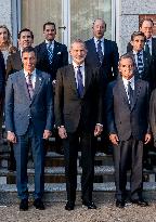 King Felipe presides meeting of the Board of Trustees of the Fundacion Carolina