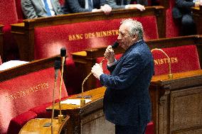 Session of questions to the Prime Minister at the National Assembly - Paris